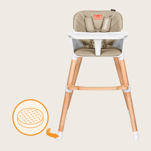 lionelo Koen Beige Sand — Krzesełko do karmienia